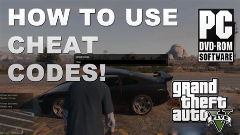 how to use cheat codes in gta 5 in laptop