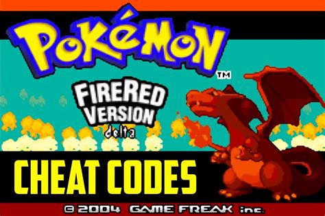 how to use cheat codes in pokemon fire red delta emulator