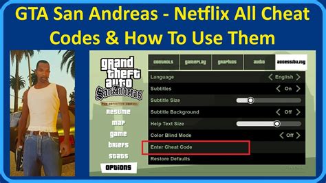 how to use cheats in gta san andreas android netflix