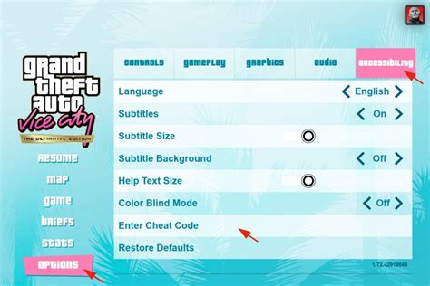 how to use cheats in gta vice city android