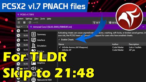 how to use cheats in pcsx2 2024