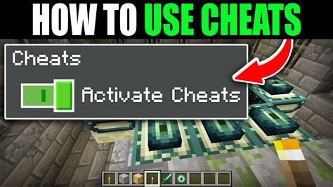 how to use cheats on bedrock