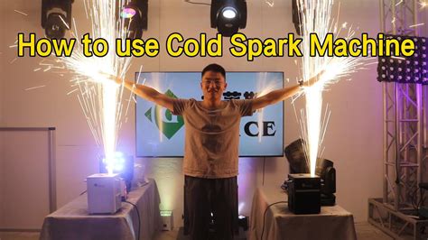 how to use cold spark machine