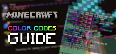 how to use color code in minecraft