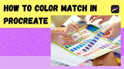 how to use color match in procreate