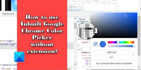 how to use color picker in google chrome