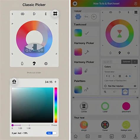 how to use color selector on procreate