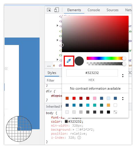 how to use colour picker in chrome