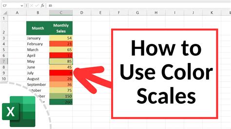 how to use conditional formatting color scales in excel