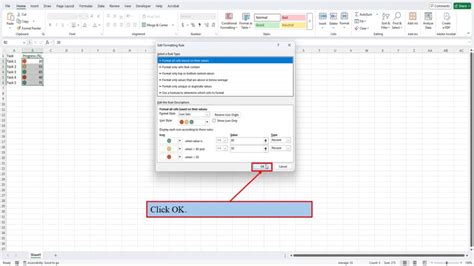 how to use conditional formatting traffic lights in excel