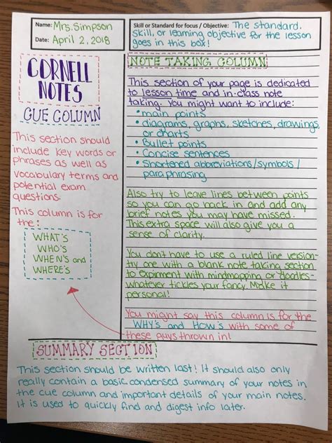 how to use cornell notes effectively