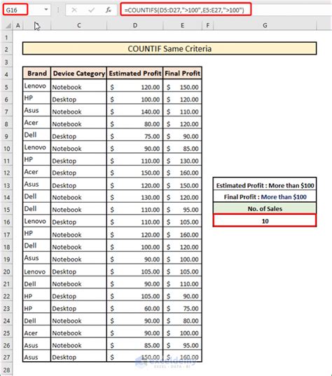 how to use countif across multiple columns