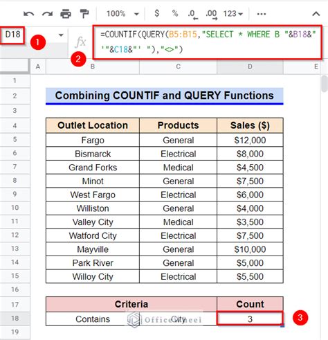 how to use countif formula google sheets
