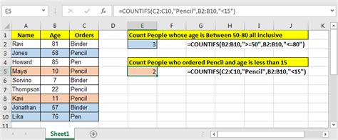 how to use countif with two columns