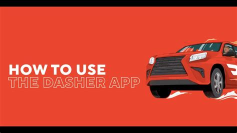 how to use dasher app