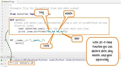 how to use date format in python