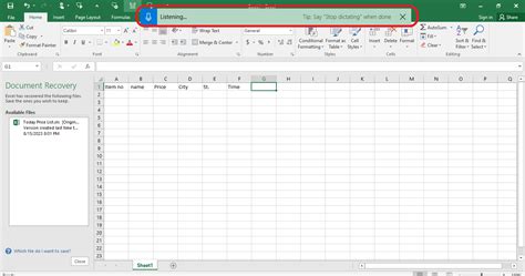 how to use dictation in excel on mac