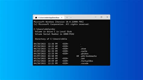 how to use dir command