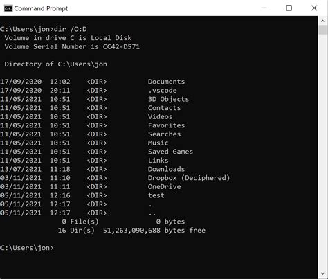 how to use directory in command prompt