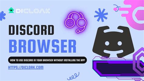 how to use discord on browser