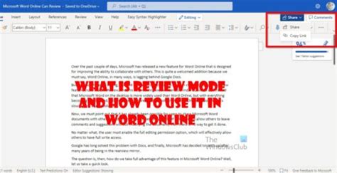 how to use edit mode in word