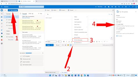 how to use email templates in outlook web