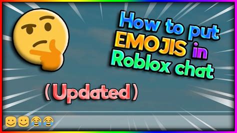 how to use emojis in roblox on pc