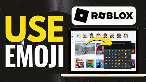 how to use emojis on a computer roblox