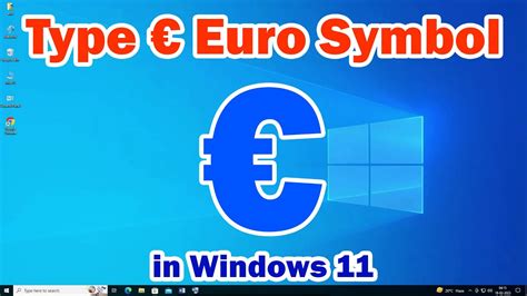 how to use euro symbol in keyboard windows 10