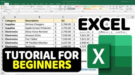 how to use excel for beginners free