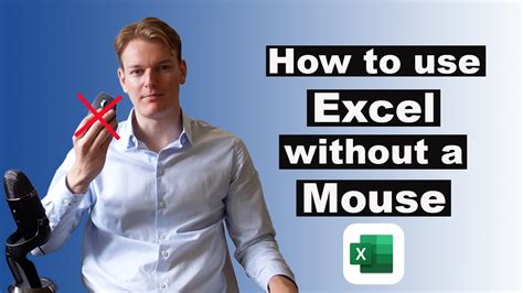 how to use excel without a mouse