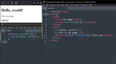 how to use external javascript function in html