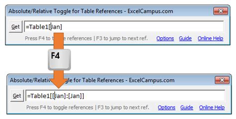 how to use f4 in excel on chromebook