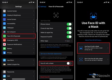 how to use face id on iphone notes