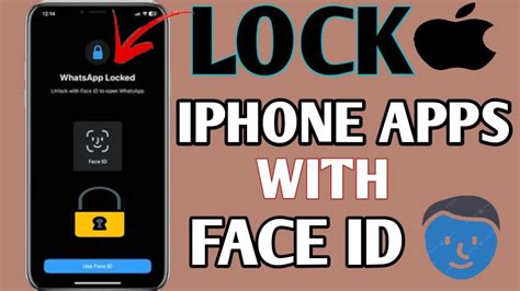 how to use face id to lock apps in iphone