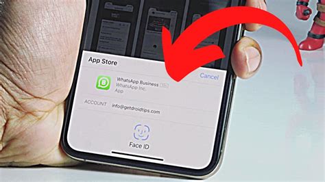 how to use face id when installing apps on iphone