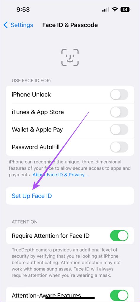 how to use face lock on iphone