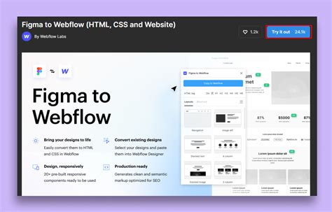 how to use figma to webflow plugin