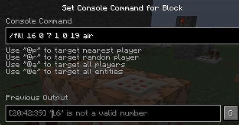 how to use fill commands in minecraft bedrock