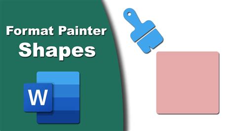 how to use format painter on a shape in word