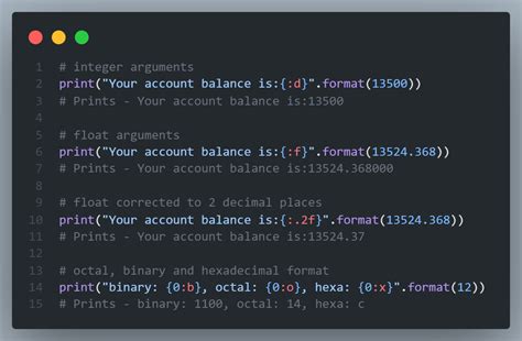 how to use format specifiers in python