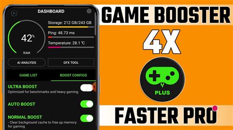 how to use game booster 4x faster pro
