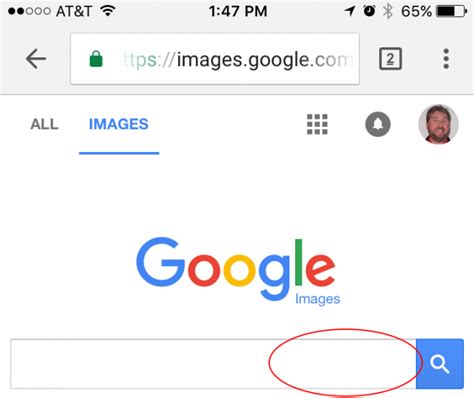 how to use google image search android