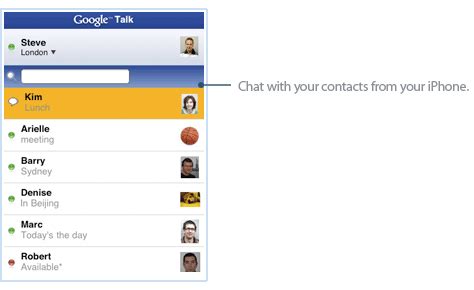 how to use google talk on iphone