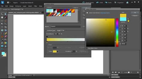 how to use gradient tool in adobe photoshop