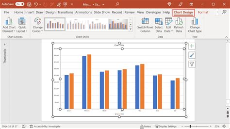 how to use graph in powerpoint