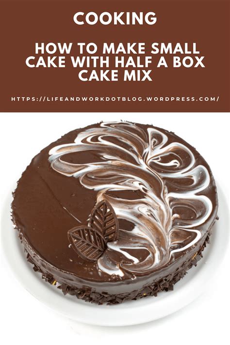 how to use half a box of cake mix