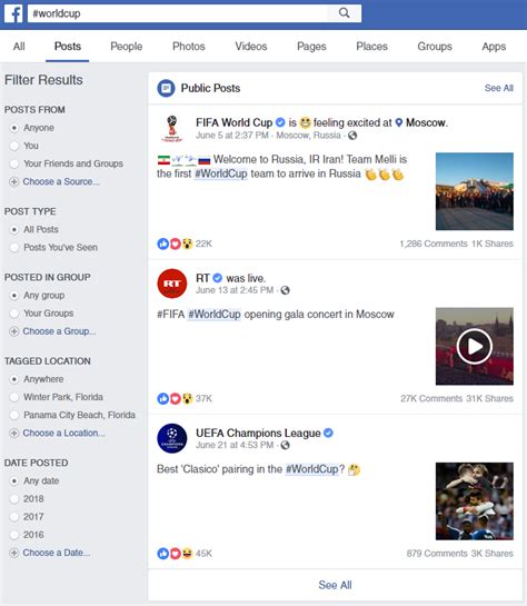 how to use hashtag in fb post