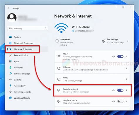 how to use hotspot on windows
