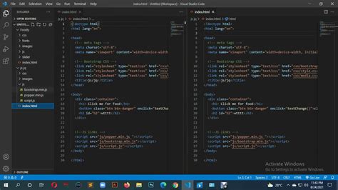 how to use html and css in vs code